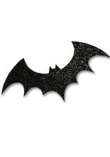 Glitter-Gothic-Tattoo Fledermaus