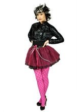 Glitzer Petticoat 80er-Tüllrock rot-schw