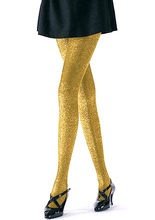 Glitzer Strumpfhosen gold