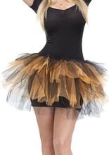 Glitzer Tutu Unterrock Petticoat orange