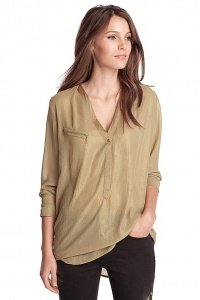 Glitzernde Chiffon-Bluse
