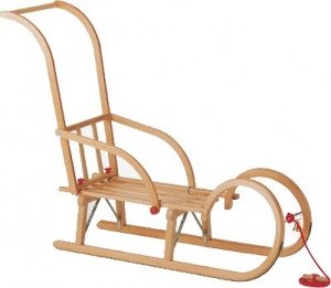 Gloco Hörnerschlitten mit Kinderlehne