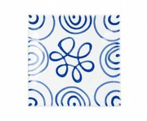 Gmundner Keramik Blaugeflammt Platte qua