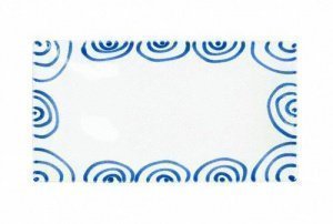 Gmundner Keramik Blaugeflammt Platte rec