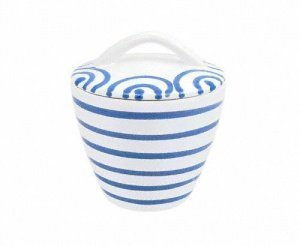 Gmundner Keramik Blaugeflammt Zuckerdose