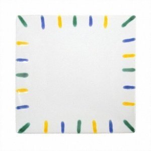 Gmundner Keramik Buntgeflammt Platte qua