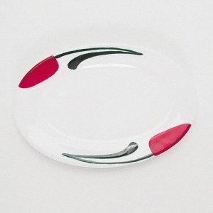 Gmundner Keramik Emotion Rot Platte oval