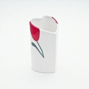 Gmundner Keramik Emotion Rot Vase Herz V