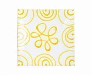 Gmundner Keramik Gelbgeflammt Platte qua