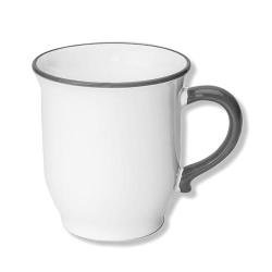 Gmundner Keramik Grauer Rand Schokotasse