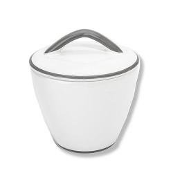 Gmundner Keramik Grauer Rand Zuckerdose 