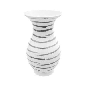Gmundner Keramik Graugeflammt Vase 16 cm