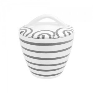 Gmundner Keramik Graugeflammt Zuckerdose