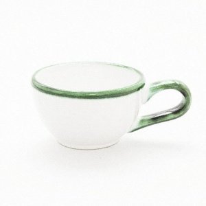 Gmundner Keramik Grüner Rand Mokka Obert