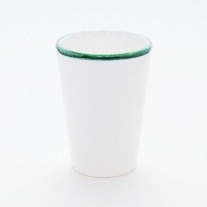Gmundner Keramik Grüner Rand Trinkbecher