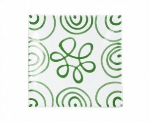 Gmundner Keramik Grüngeflammt Platte qua