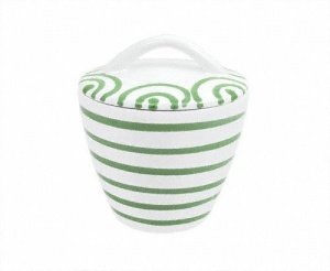 Gmundner Keramik Grüngeflammt Zuckerdose