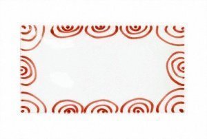 Gmundner Keramik Rotgeflammt Platte rech