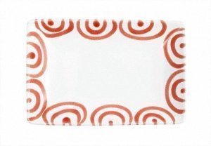 Gmundner Keramik Rotgeflammt Snack Schal