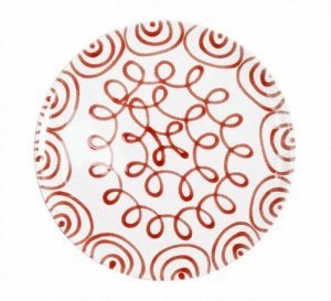 Gmundner Keramik Rotgeflammt Speisetelle