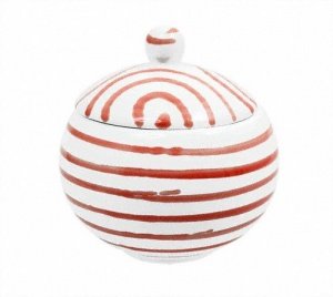 Gmundner Keramik Rotgeflammt Zuckerdose 