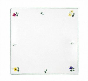 Gmundner Keramik Streublumen Platte quad