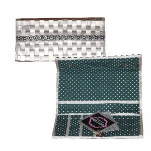 Goddess silberfarbene Geldtasche Tetra P