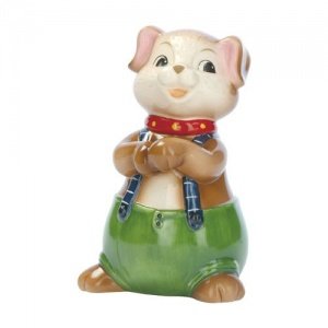 Goebel Bunte Tierwelt Hector Hund mit Kn