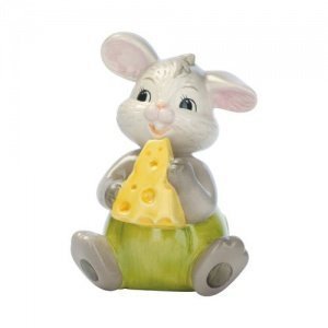 Goebel Bunte Tierwelt Mina Maus mit Käse