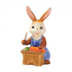 Goebel Frühjahrsputz Häschen beim Kochen