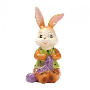 Goebel Frühjahrsputz Häschen beim Strick