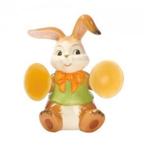Goebel Musikkapelle Hase mit Becken 9 cm