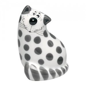 Goebel Zoo Katze Penni, grau gepunktet S