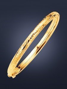 Gold- Armreif mit Ornamenten