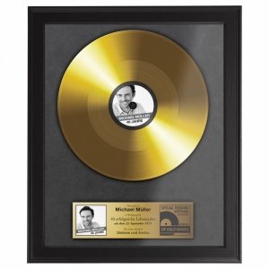 Goldene Schallplatte personalisiert
