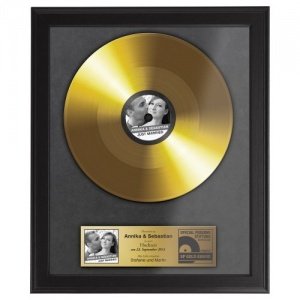 Goldene Schallplatte zur Hochzeit
