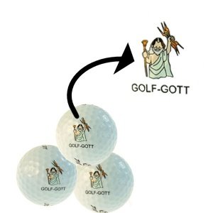 Golfball 3er-Set *Golf-Gott*