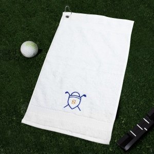 Golftuch mit Bestickung
