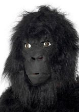 Gorilla Affen Maske schwarz