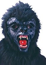 Gorilla Maske Affe schwarz