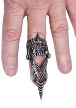 Gothic Glieder Ring mit Kralle silber-ro