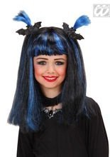 Gothic Kinder-Perücke mit Fledermäusen s