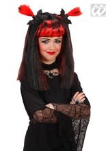 Gothic Kinder-Perücke mit Fledermäusen s