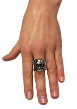 Gothic Totenkopf-Ring Pirat silber