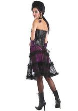 Gothic Tüll-Rock Spitze kurz schwarz