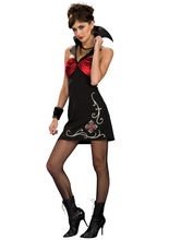 Gothic Vampirin Halloween-Kostüm schwarz