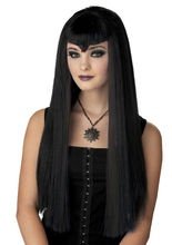 Gothic Vampirin Perücke schwarz