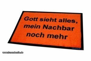Gott sieht alles - Fussmatte