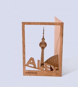 GRUSSKARTE BERLIN ALEXANDERPLATZ 3D