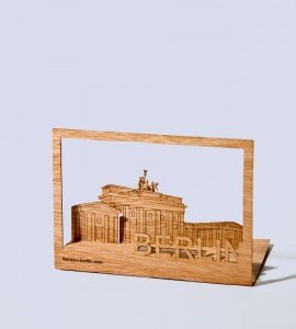 GRUSSKARTE BRANDENBURGER TOR 3D